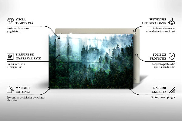 Copri piano cottura Foresta nella nebbia