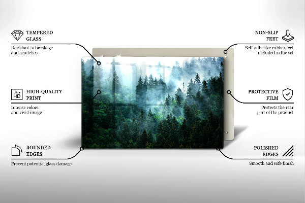 Copri piano cottura Foresta nella nebbia