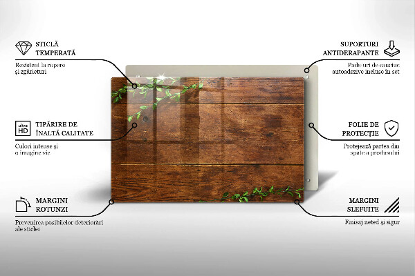 Copri piano cottura Tavole e foglie di legno