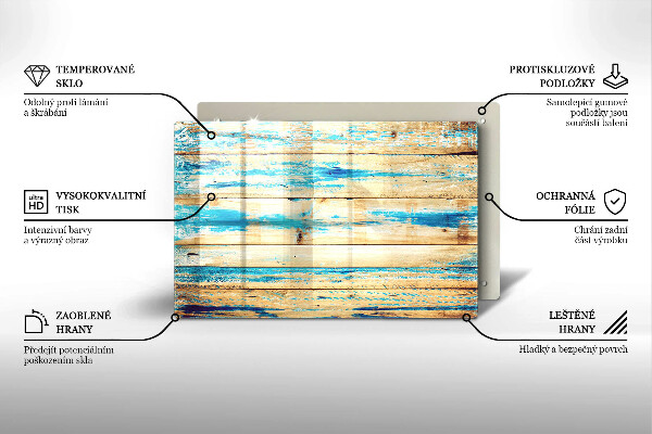 Copri piano cottura Tavole di legno retrò