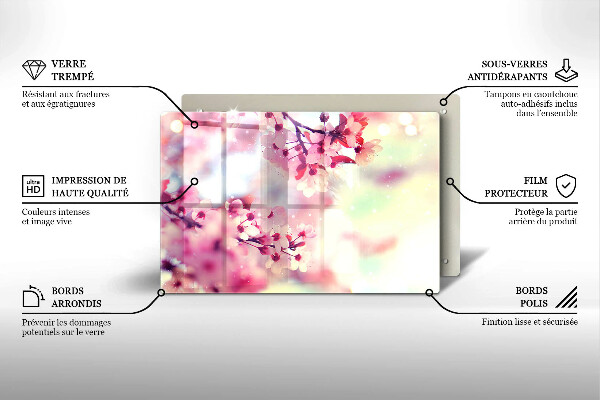 Copri piano cottura Fiori di melo naturali