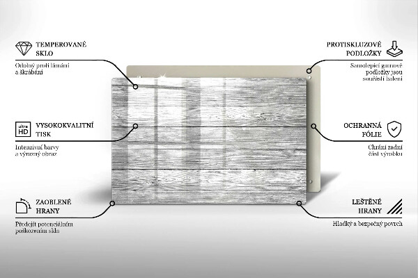 Copri piano cottura Vecchie tavole di legno