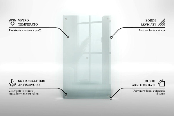 Protezione trasparente piano induzione 52x30 cm