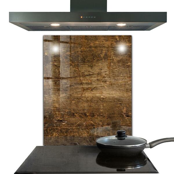 Pannello paraschizzi cucina Legno di rovere scuro