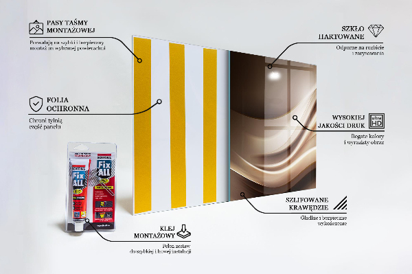Pannello paraschizzi cucina Astrazione delle onde energetiche