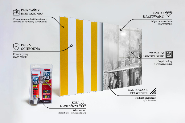 Pannello paraschizzi cucina Aereo su new york