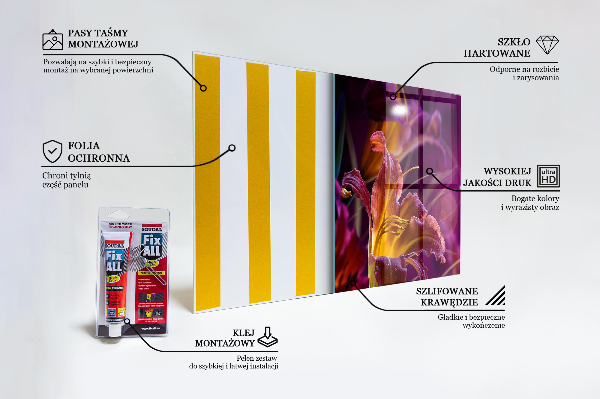 Rivestimento parete cucina Pianta scura del fiore scuro