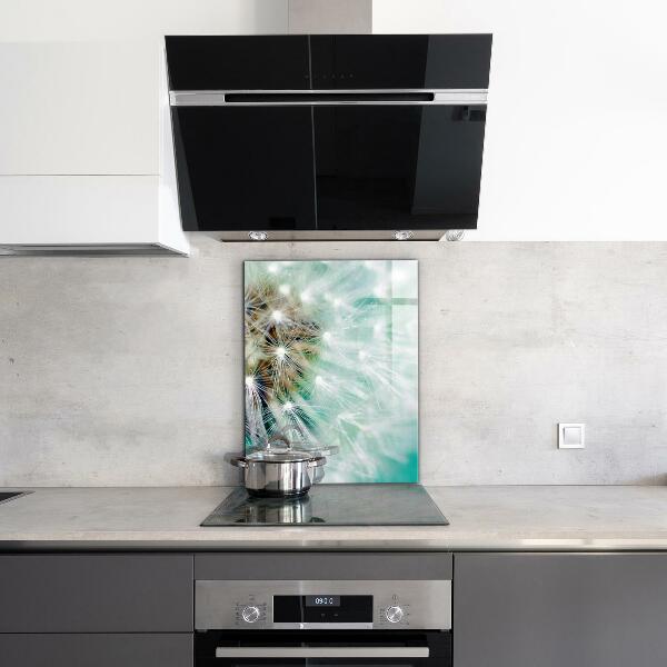 Rivestimento parete cucina Dente di leone nella pianta eolica