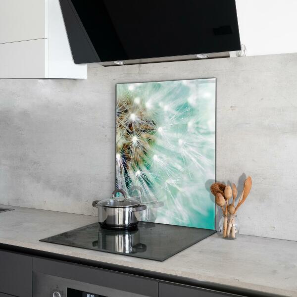 Rivestimento parete cucina Dente di leone nella pianta eolica