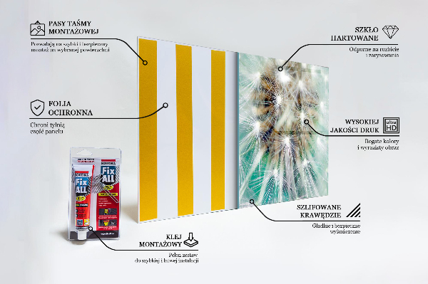 Rivestimento parete cucina Dente di leone nella pianta eolica