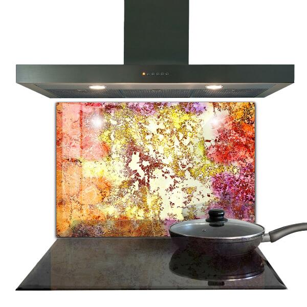 Pannello paraschizzi cucina Astrazione arancione