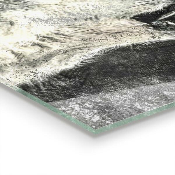 Pannello paraschizzi cucina Illustrazione del lupo canadese