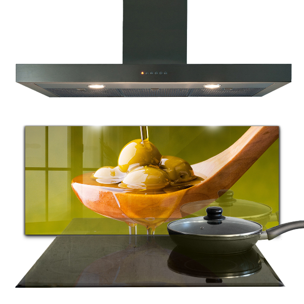 Pannello paraschizzi cucina Olio d'oliva appena spremuto