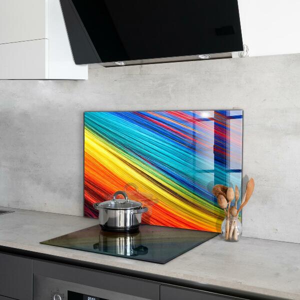 Pannello paraschizzi cucina Modello grafico colorato arcobaleno