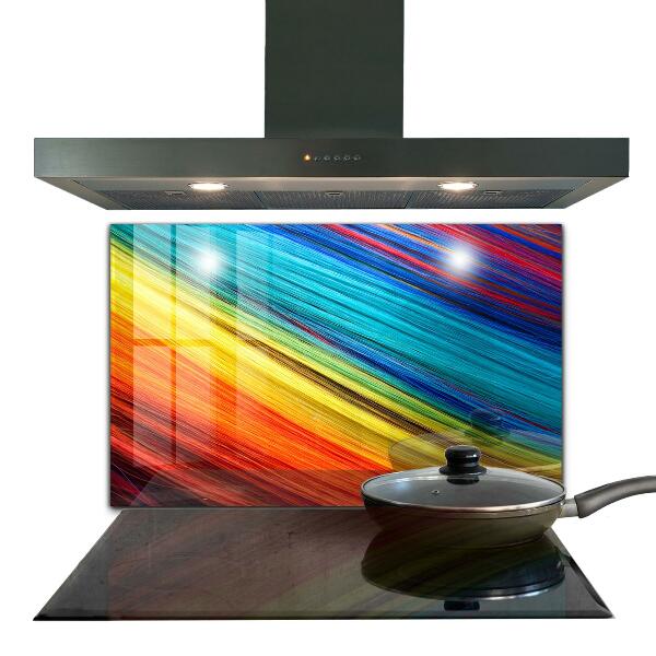 Pannello paraschizzi cucina Modello grafico colorato arcobaleno