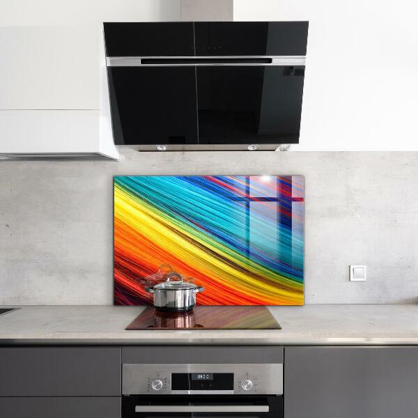 Pannello paraschizzi cucina Modello grafico colorato arcobaleno