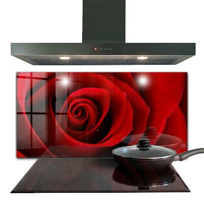 Rivestimento parete cucina Amore rosa rossa