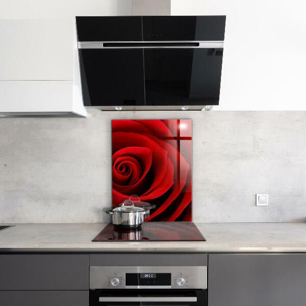 Rivestimento parete cucina Amore rosa rossa