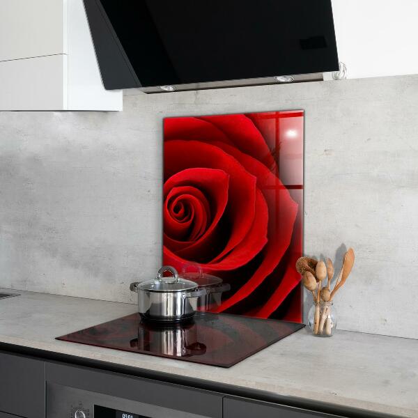 Rivestimento parete cucina Amore rosa rossa