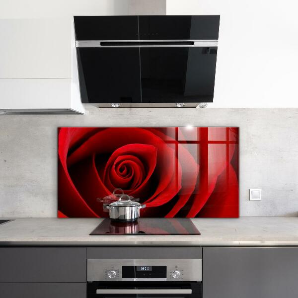 Rivestimento parete cucina Amore rosa rossa