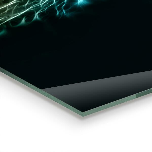 Pannello paraschizzi cucina Leone in edizione astratta