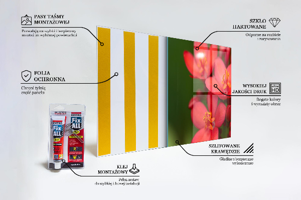 Rivestimento parete cucina Boccioli di fiori in fiore