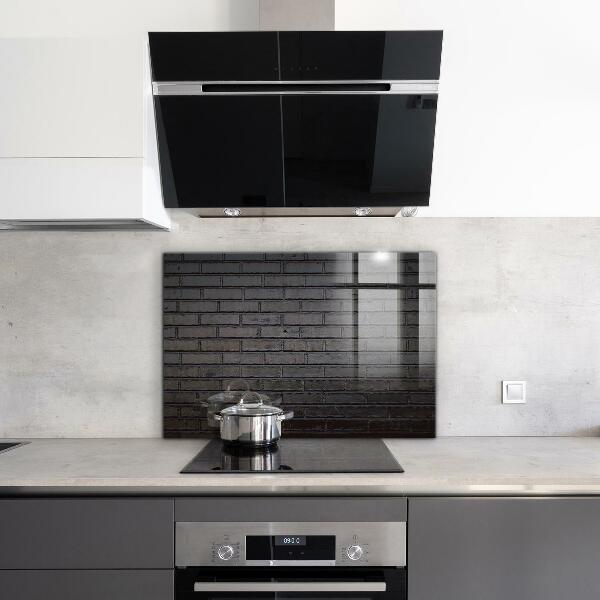 Pannello paraschizzi cucina Calcestruzzo di mattoni neri