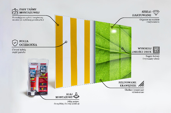 Rivestimento parete cucina Dettagli foglia verde