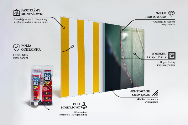 Rivestimento parete cucina Foglia con una goccia di rugiada