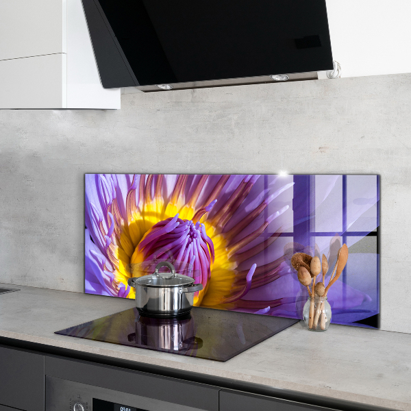 Rivestimento parete cucina Dettagli del fiore viola