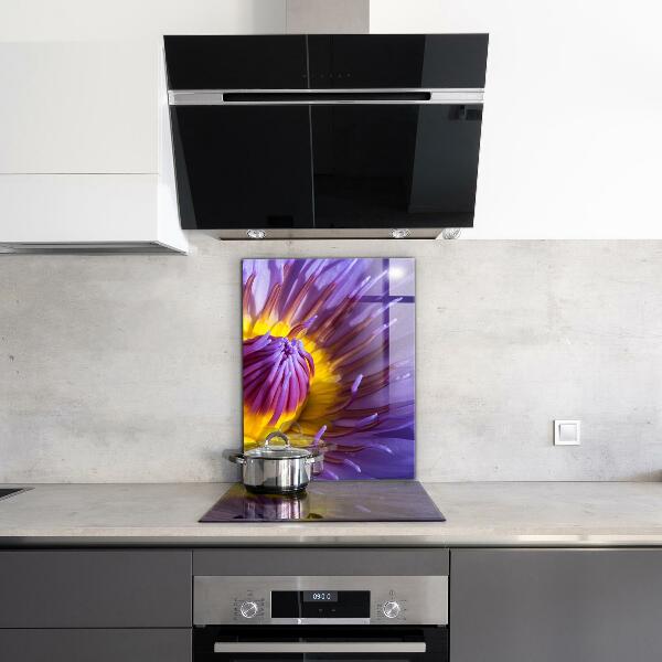 Rivestimento parete cucina Dettagli del fiore viola