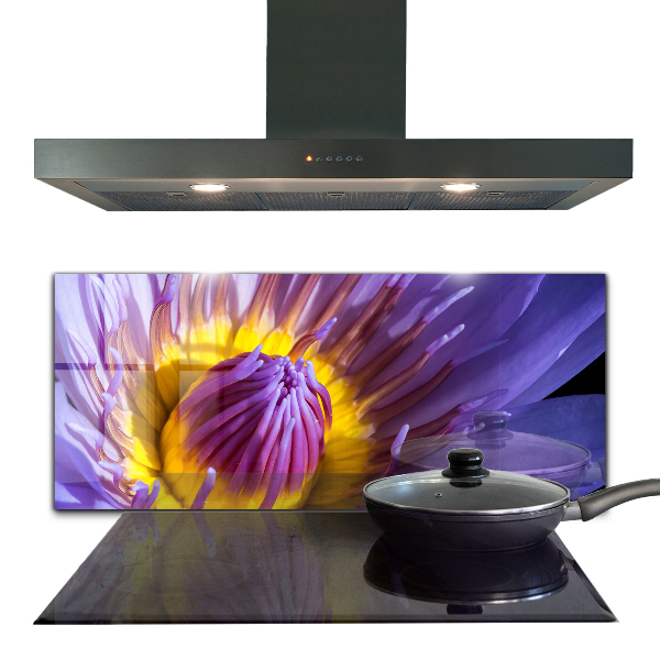 Rivestimento parete cucina Dettagli del fiore viola