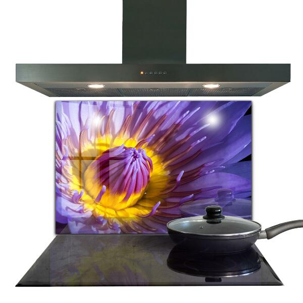 Rivestimento parete cucina Dettagli del fiore viola