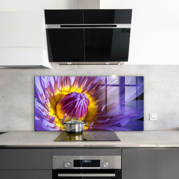 Rivestimento parete cucina Dettagli del fiore viola