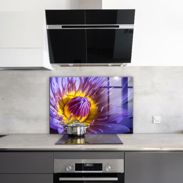 Rivestimento parete cucina Dettagli del fiore viola