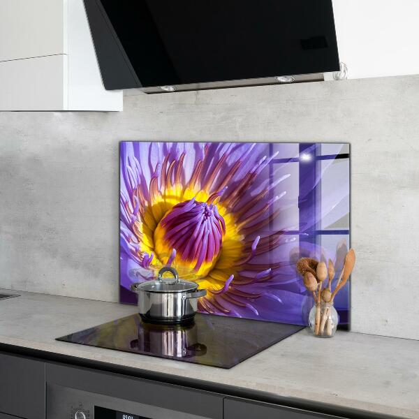 Rivestimento parete cucina Dettagli del fiore viola