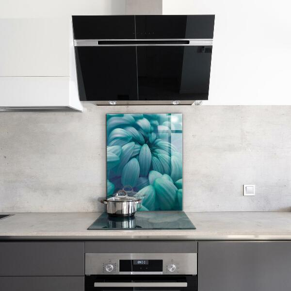 Pannello paraschizzi cucina Crisantemo blu