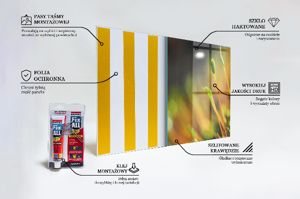 Pannello paraschizzi cucina Dettagli del muschio di foresta