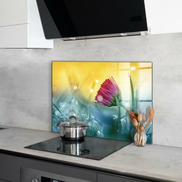 Pannello retrocucina Delicata margherita nel prato