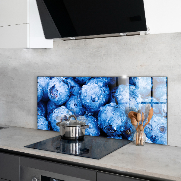 Pannello paraschizzi cucina Bacche di mirtilli maturi