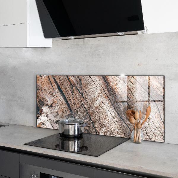 Pannello paraschizzi cucina Struttura del tronco della corteccia di albero