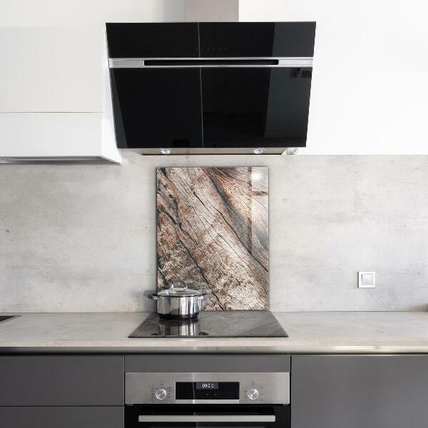 Pannello paraschizzi cucina Struttura del tronco della corteccia di albero