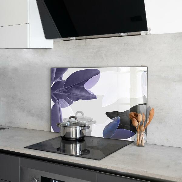 Pannello retrocucina Illustrazione di foglie esotiche