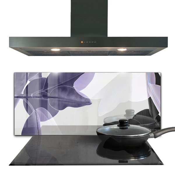 Pannello retrocucina Illustrazione di foglie esotiche