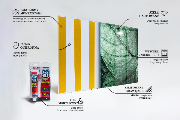 Pannello retrocucina Dettagli foglia verde