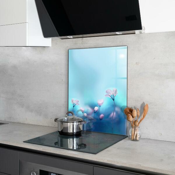 Pannello retrocucina Fiori dietro la nebbia mattutina