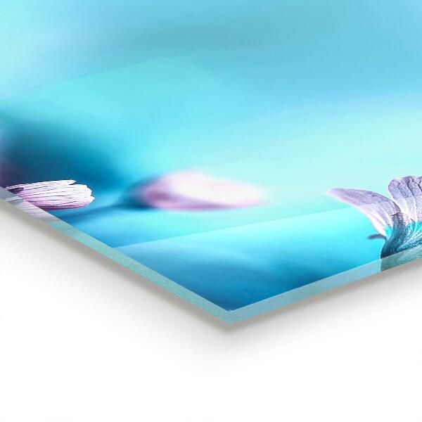 Pannello retrocucina Fiori dietro la nebbia mattutina