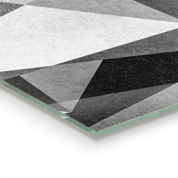 Pannello paraschizzi cucina Astrazione geometrica grigia