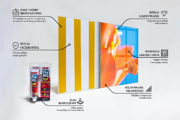 Pannello retrocucina Fiore d'arancio