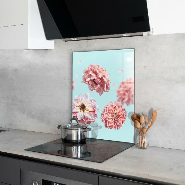 Pannello retrocucina Composizione di fiori in volo